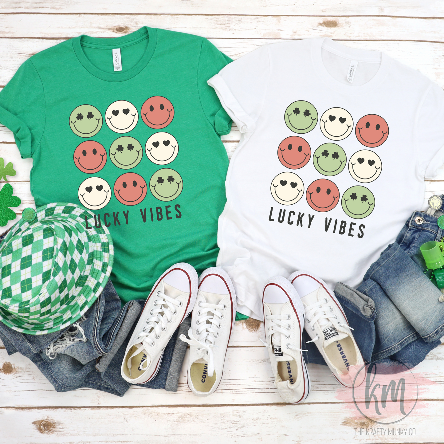 Lucky Vibes tshirt, St. Patrick's Day tshirt, St. Patty's Day shirt