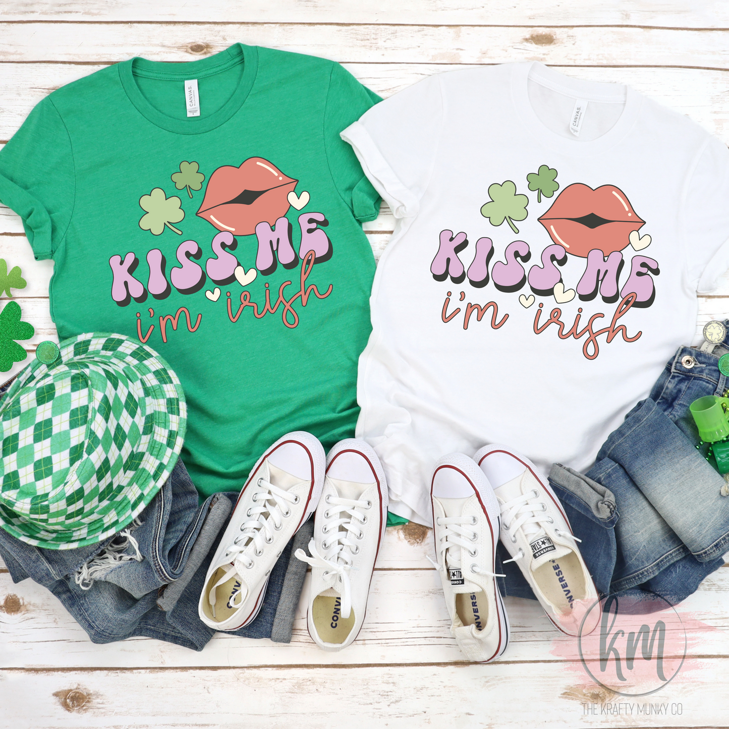 Kiss Me I'm Irish tshirt, St. Patrick's Day tshirt, St. Patty's Day shirt