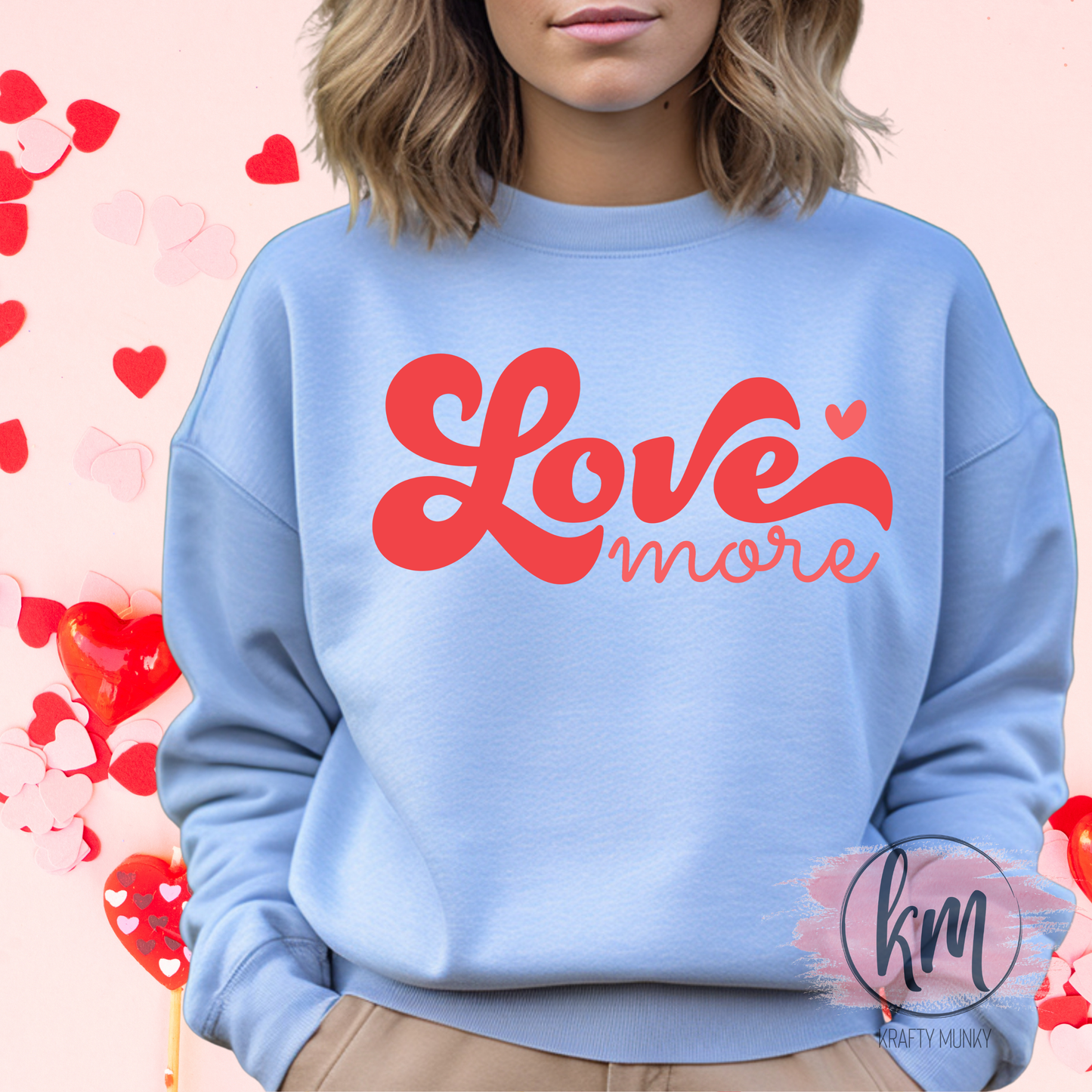 Valentine DTF Print- Love is all you need (red)