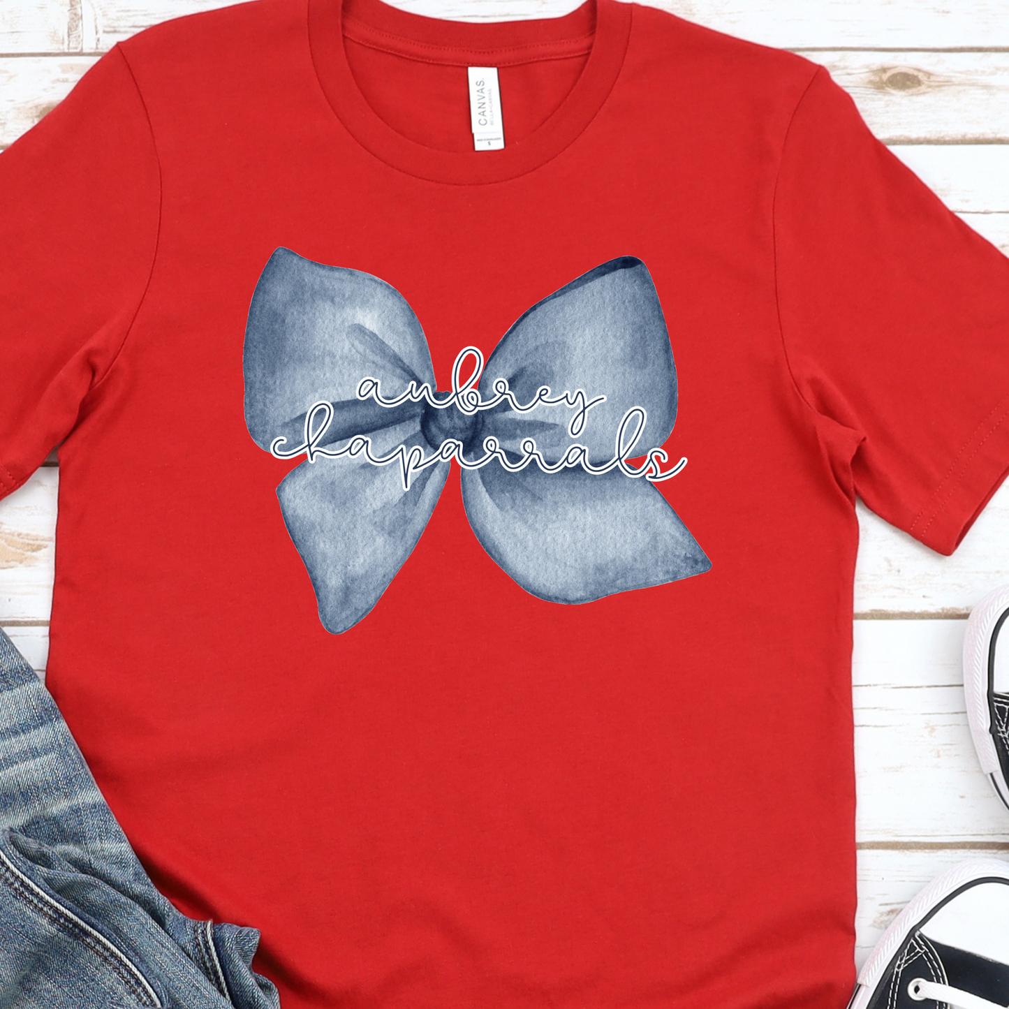 Bow School Spirit T-Shirt, Custom Team Colors & Mascot Pride Tee