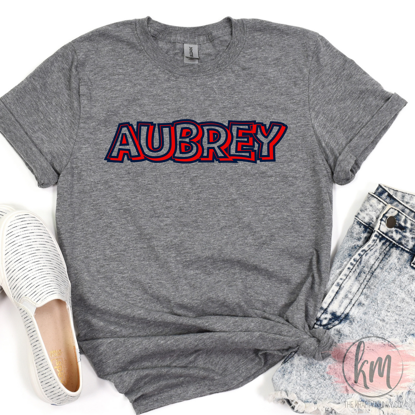 Bubble Letters Custom Spirit Wear T-Shirt, Team Colors, Mascot & School Pride Tee