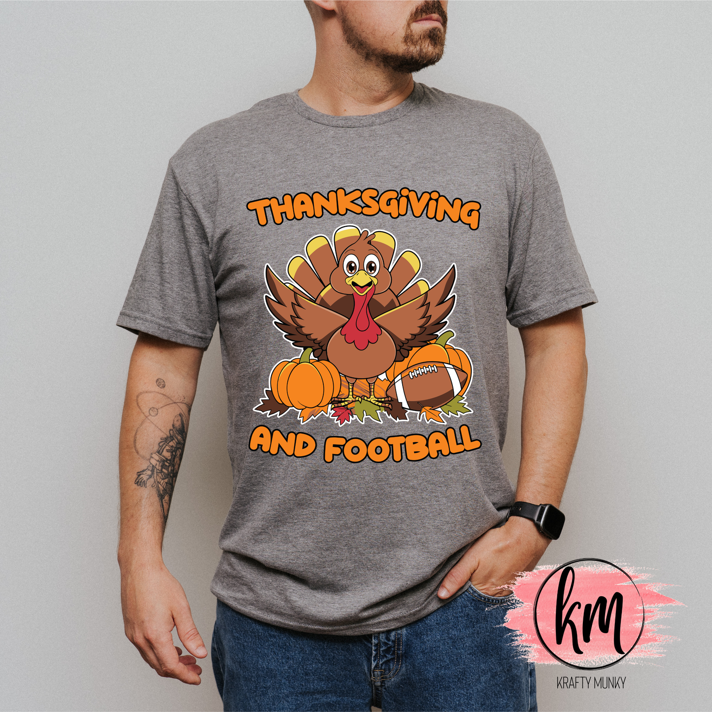 Fall DTF Print, Thanksgiving & Football