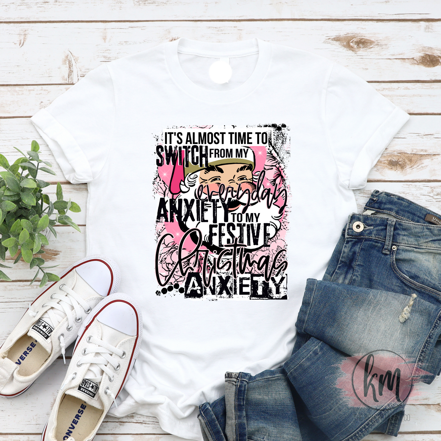 Christmas Anxiety Design, DTF Transfer