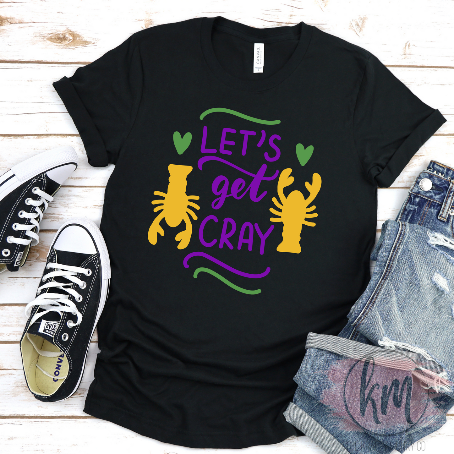 Mardi Gras Tshirt, Let's Get Cray