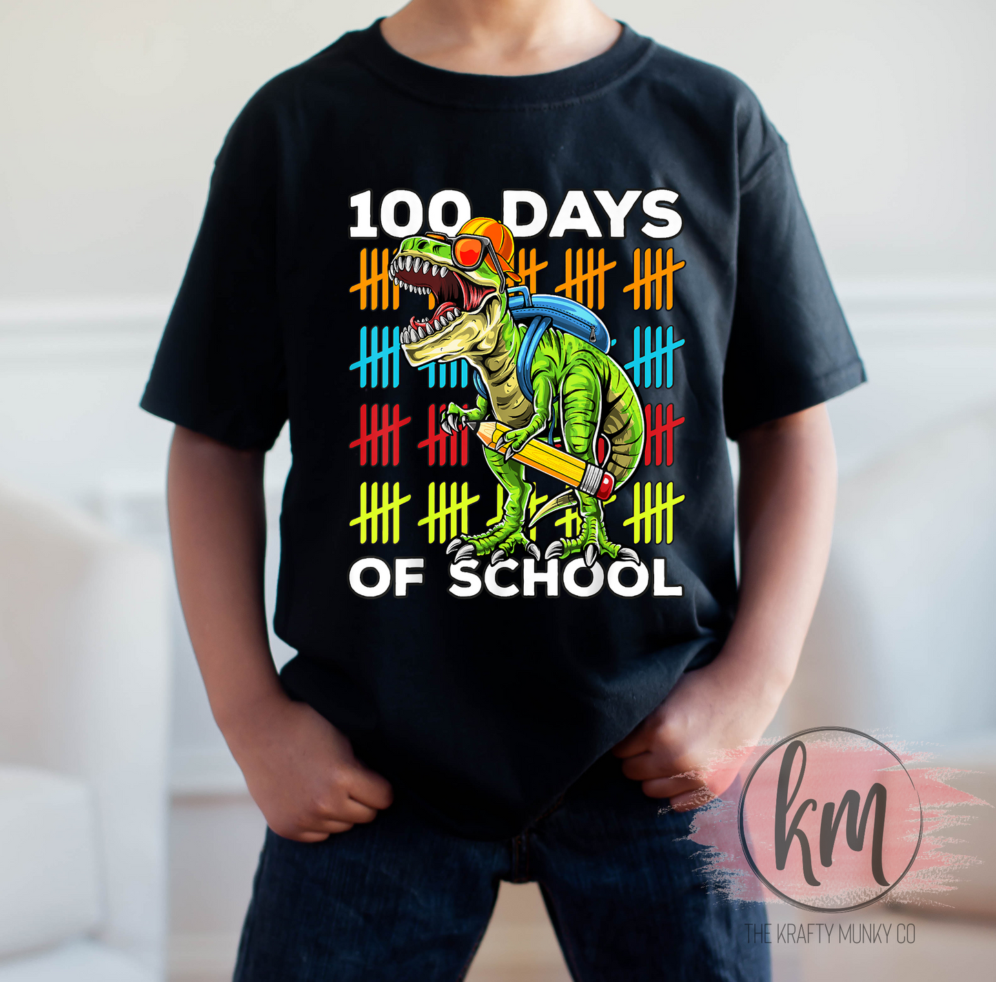 100 Days of School, Rawr, 100th Day of School Tshirt