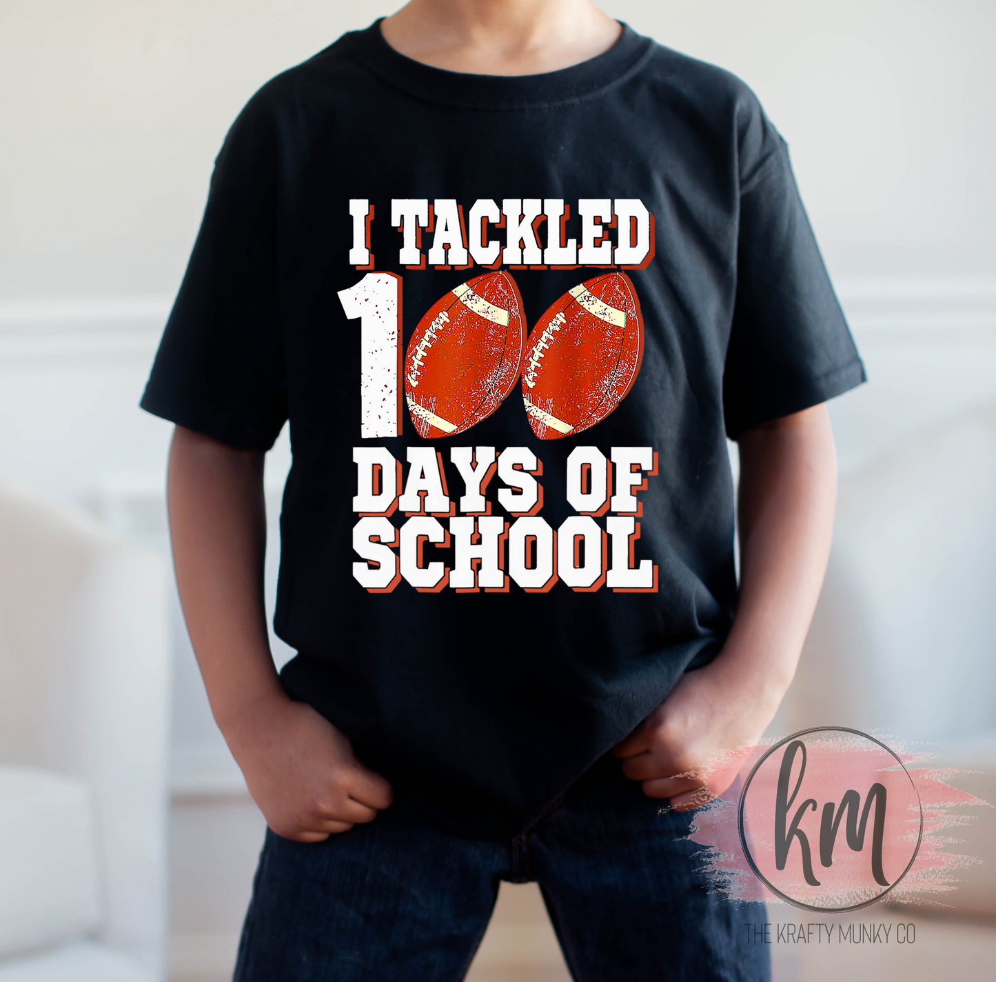 I Tackled 100 Days of School, Construction, 100th Day of School Tshirt