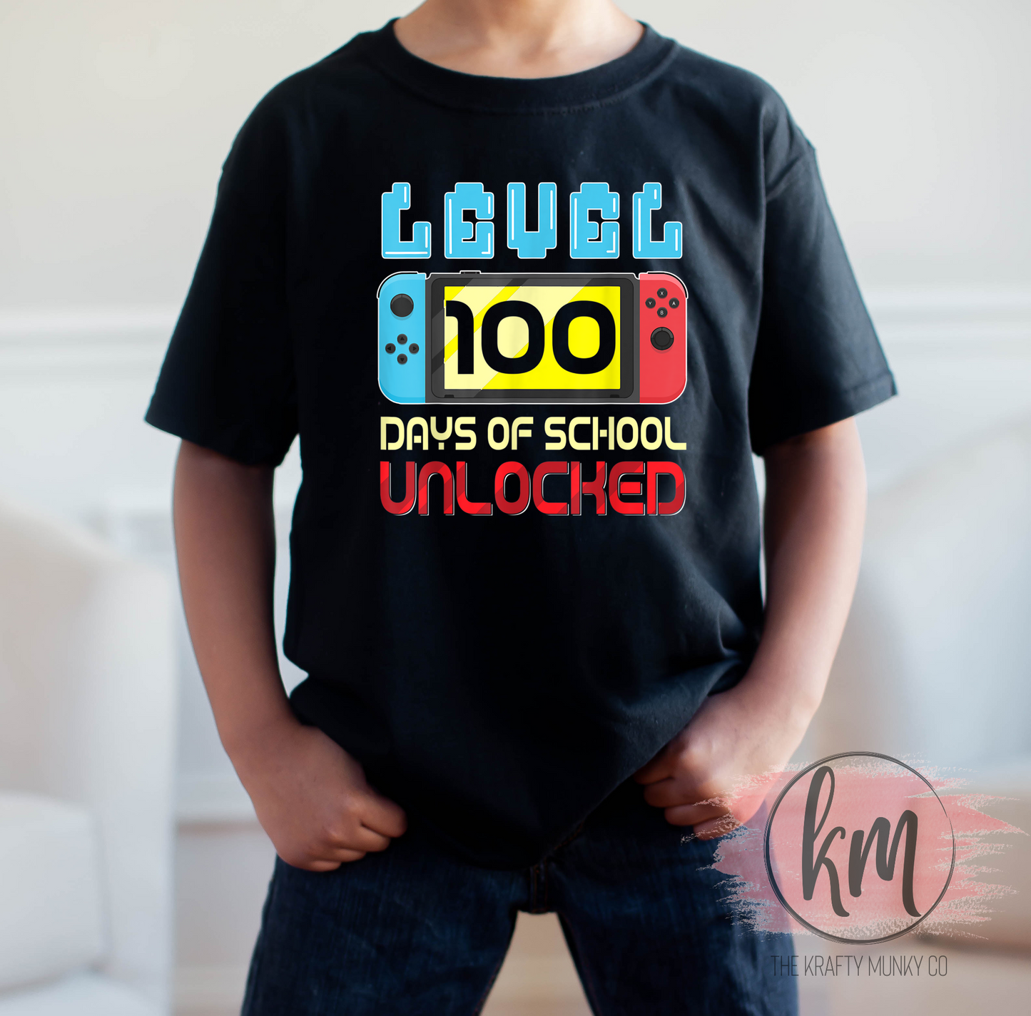 Level 100 Days of School Unlocked, 100th Day of School Tshirt