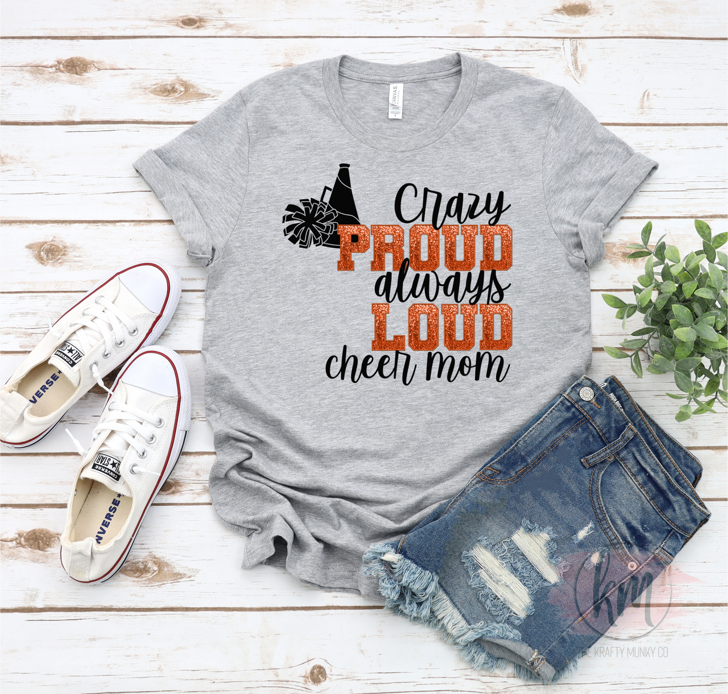 Loud and Proud Cheer Mom Tshirt