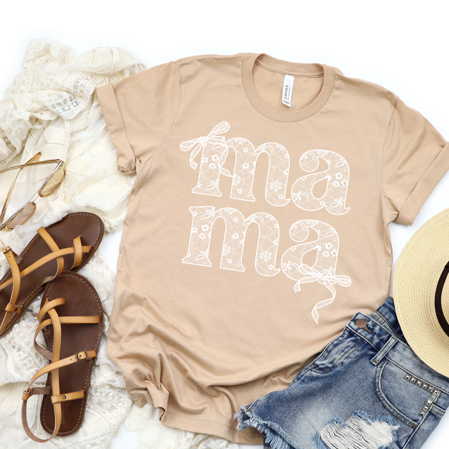 Mama Lace Design Tshirt
