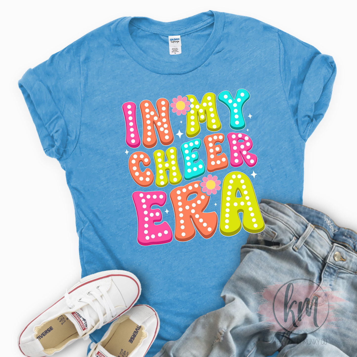 In My Cheer Era Tee, Cheer Mom & Cheerleader Game Day T-Shirt