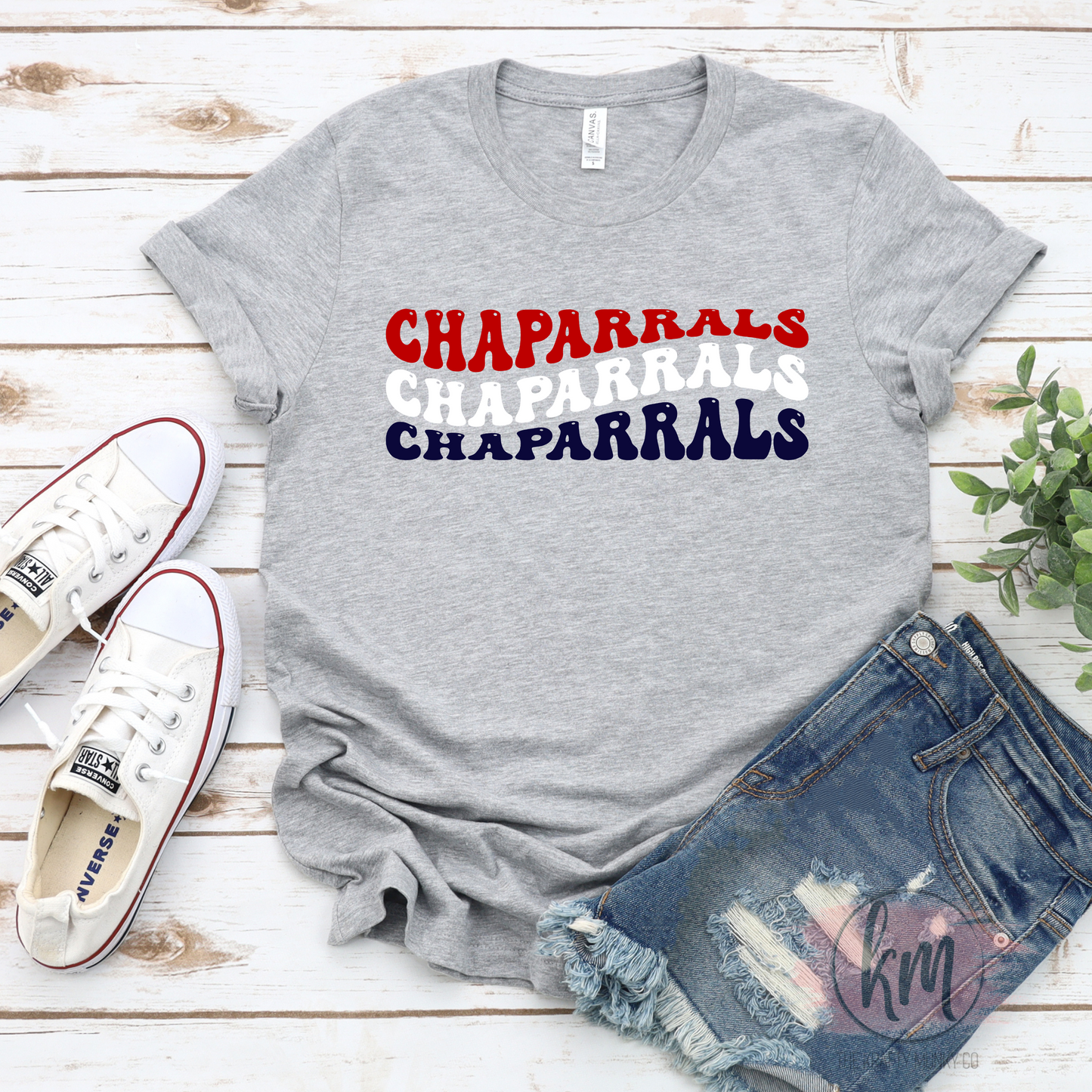 Aubrey Tshirt Chaparrals Wave Design