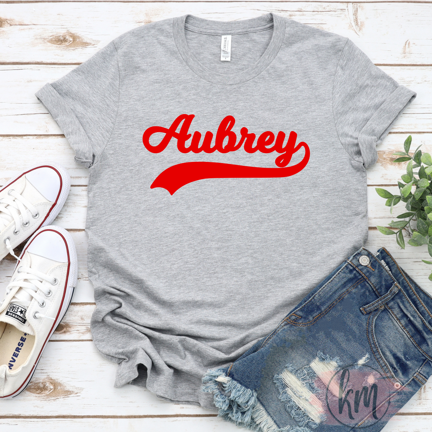 Aubrey Tshirt Aubrey Chaps Baseball Design