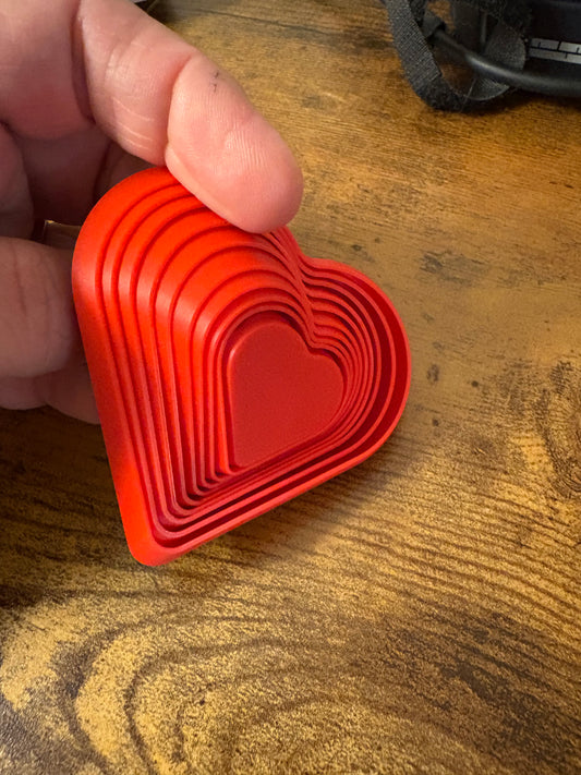 Heart-Shaped 3D-Printed Fidgets