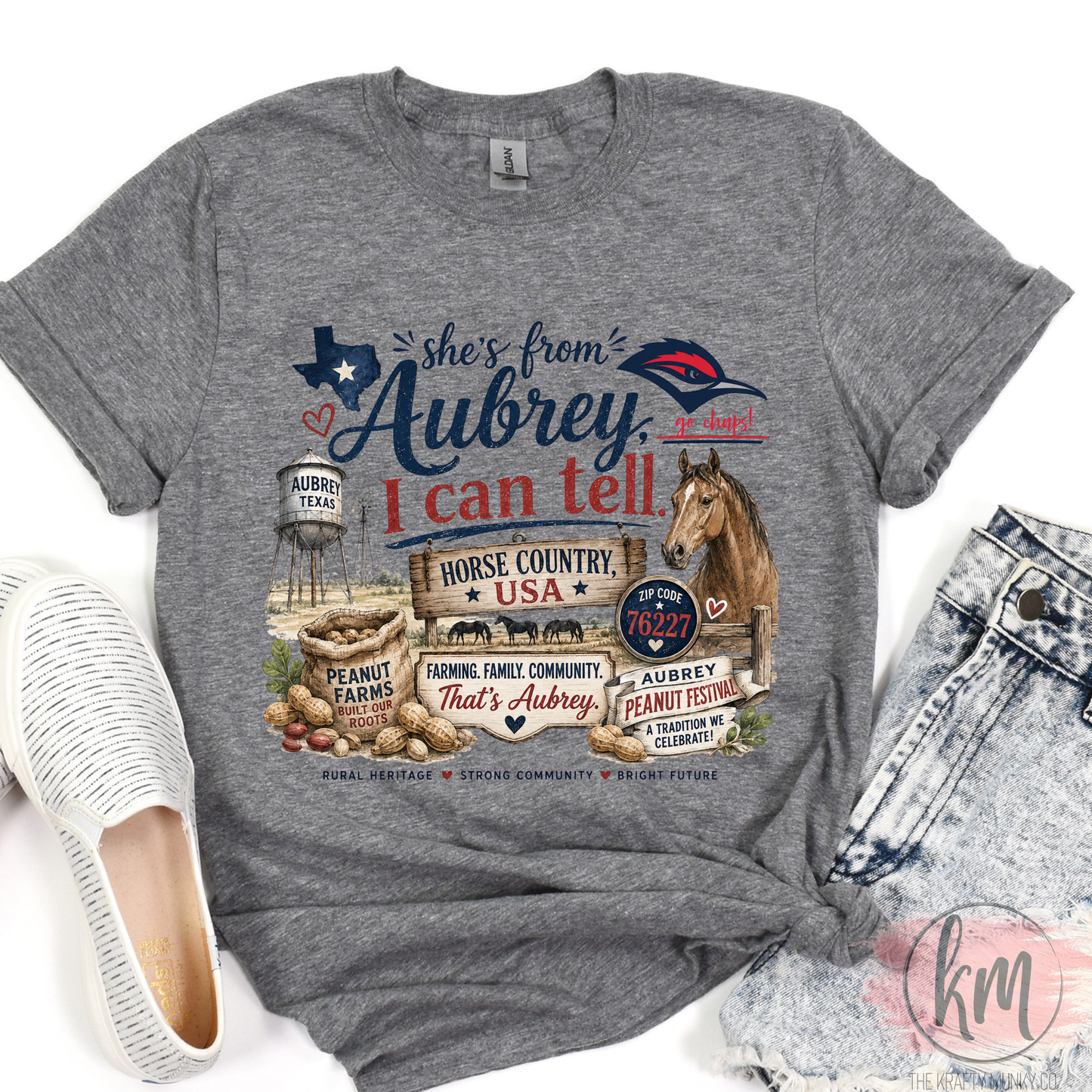 She's from Aubrey, I can tell shirt