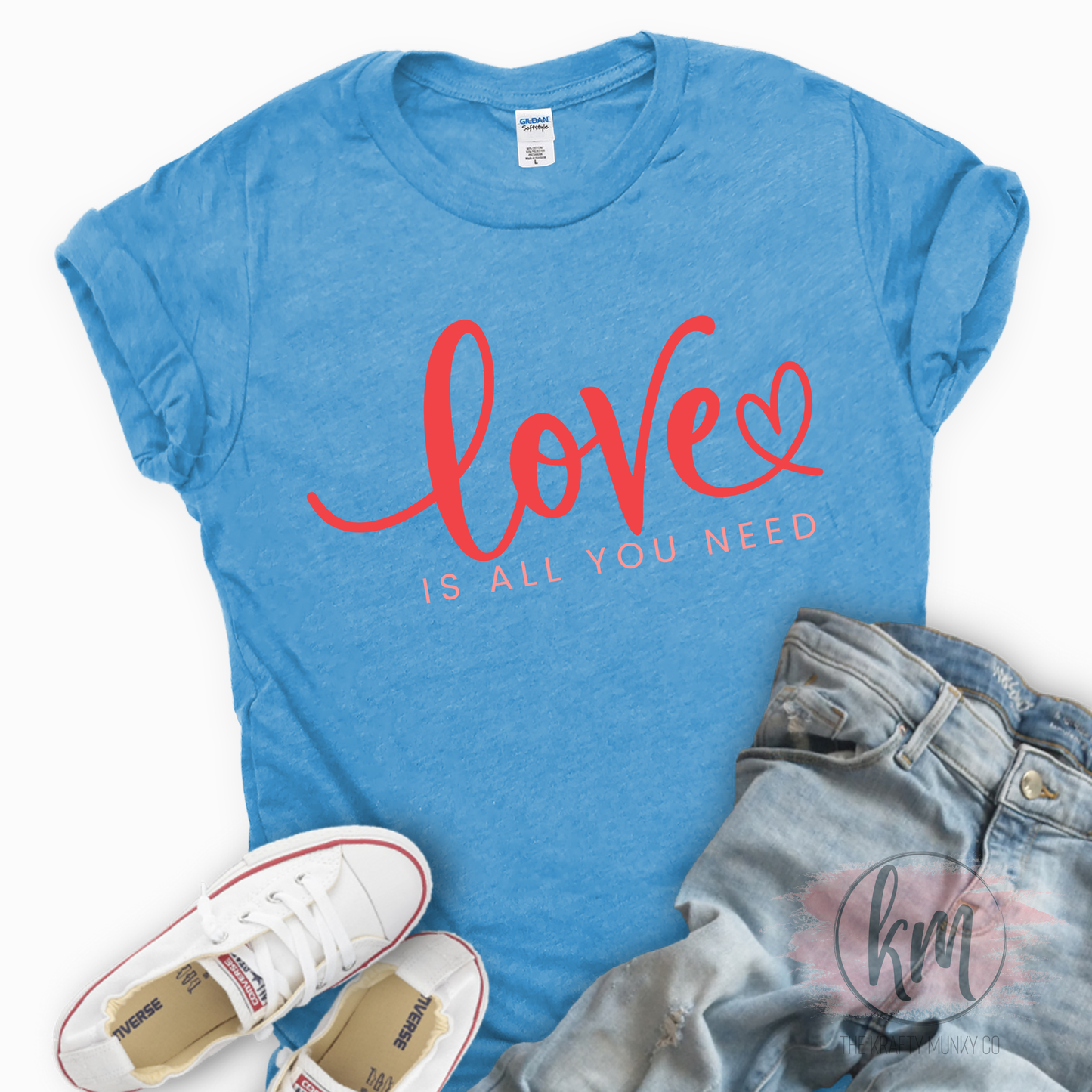 Valentine's Day Pink Love is all you need Tshirt