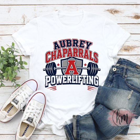 Aubrey Chaps Powerlifting Tshirt