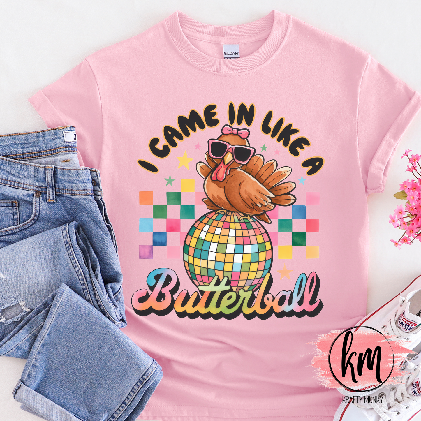 Fall Tshirt, Thanksgiving Tshirt, I came in like a Butterball, funny tshirt