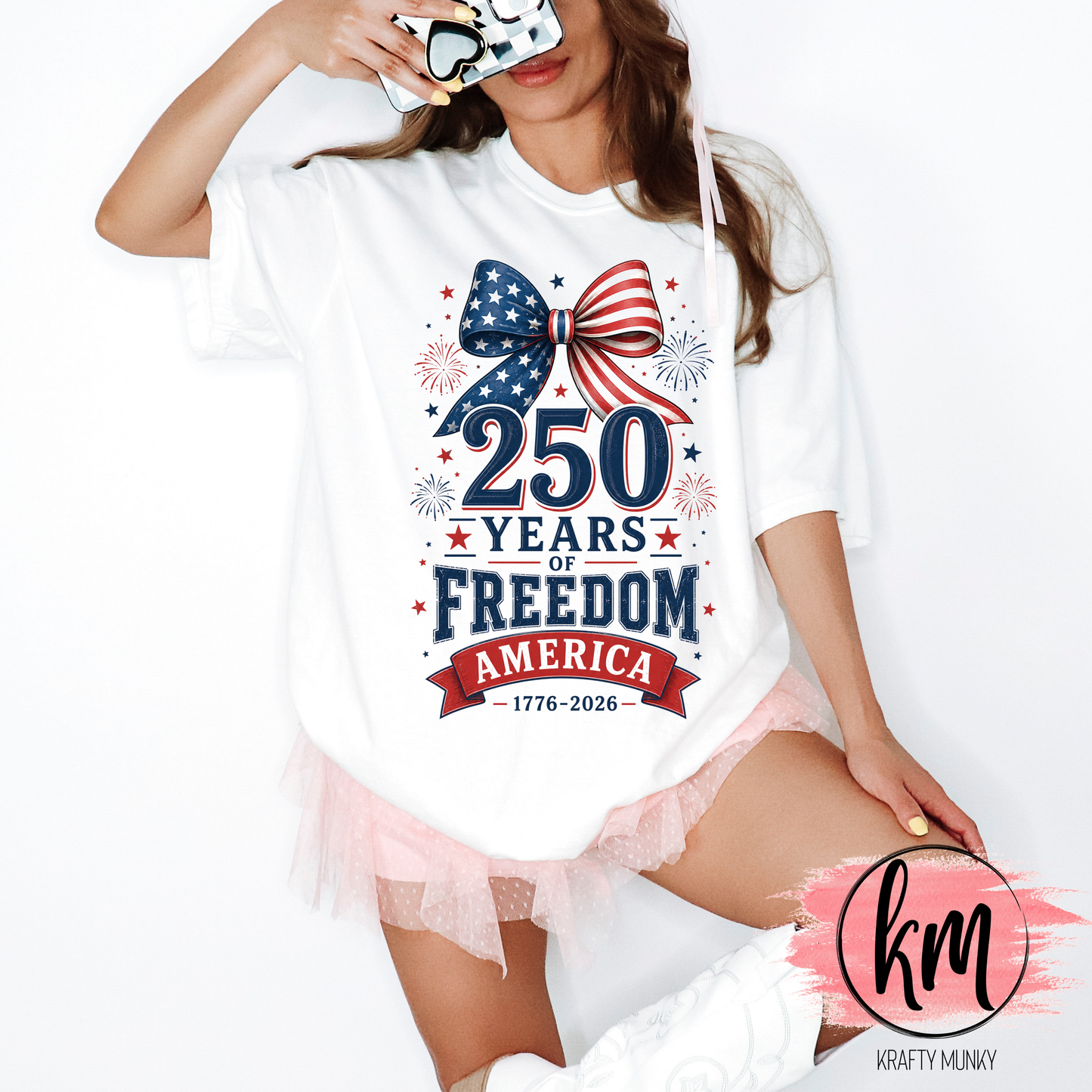 Patriotic Tshirt - 250 Years of Freedom