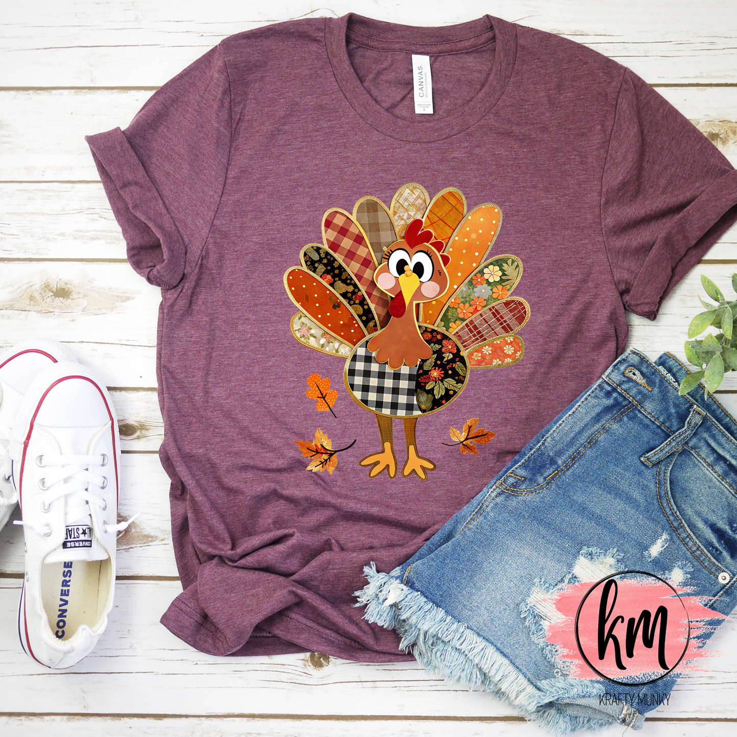 Fall DTF Print, Turkey Design