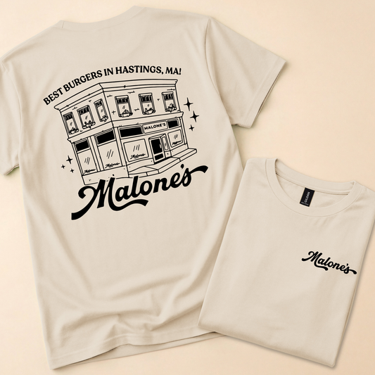Off Campus Inspired Tshirt - Malone's Restaurant