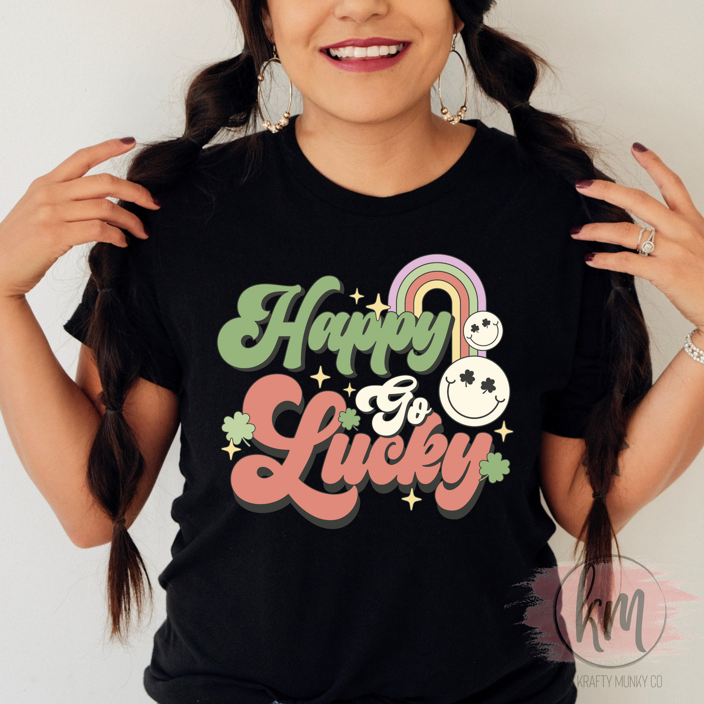 Happy Go Lucky tshirt, St. Patrick's Day tshirt, St. Patty's Day shirt
