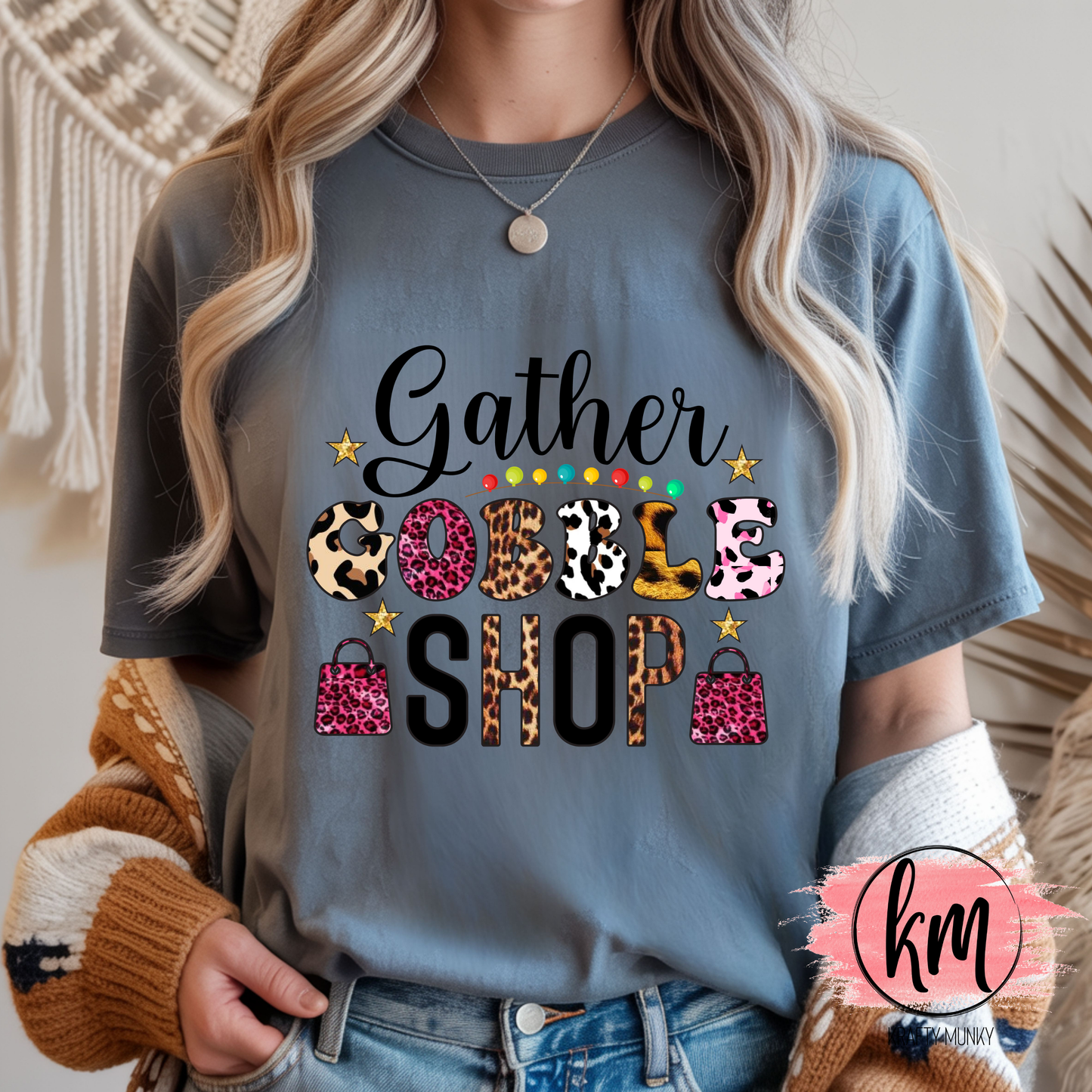 Fall DTF Print, Gather Gobble Shop