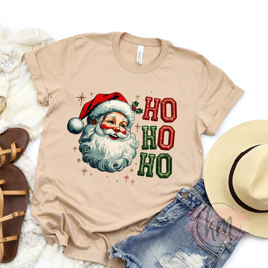 Ho Ho Ho Vintage Santa Tshirt
