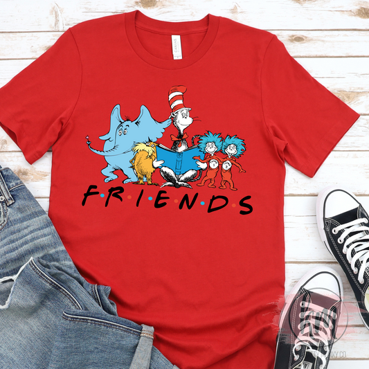 Read Across America, Seuss Day Friends T-Shirt