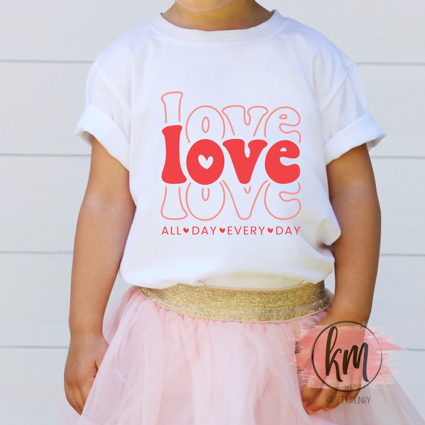 Valentine DTF Print- Love Love Love
