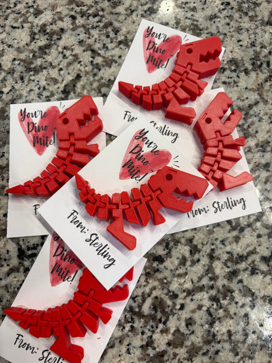Valentine Dinosaur 3D-Printed Fidget