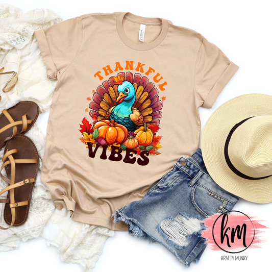 Fall DTF Print, Thankful Vibes