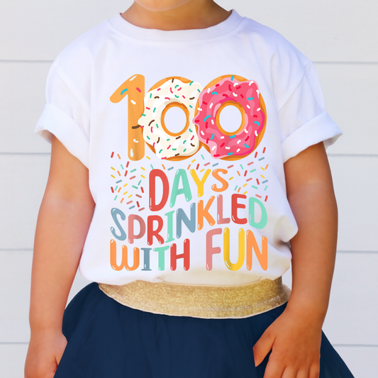 100th Day of School Shirt, Donut theme