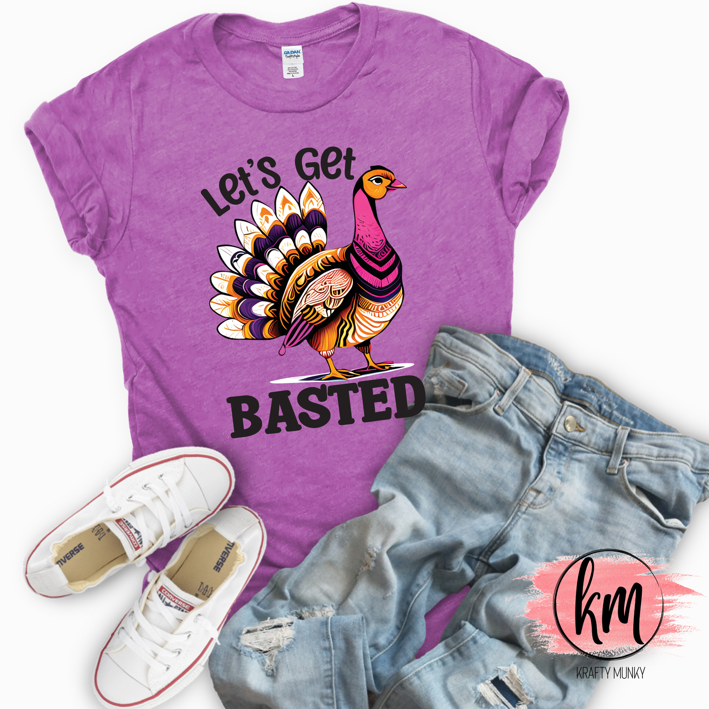 Fall DTF Print, Let's Get Basted