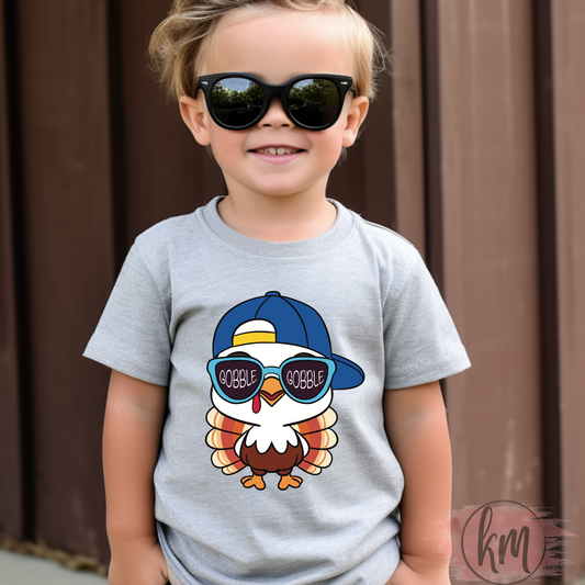 Fall tshirt, Cute Kid's Tshirt, Gobble Gobble