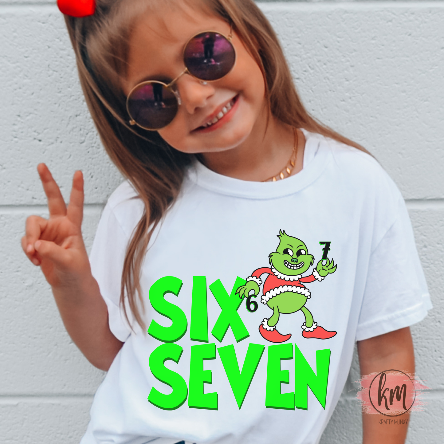 6 7 Green Guy Design, DTF Transfer