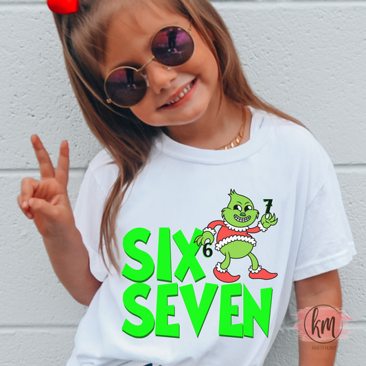 6 7 Green Guy Design, DTF Transfer