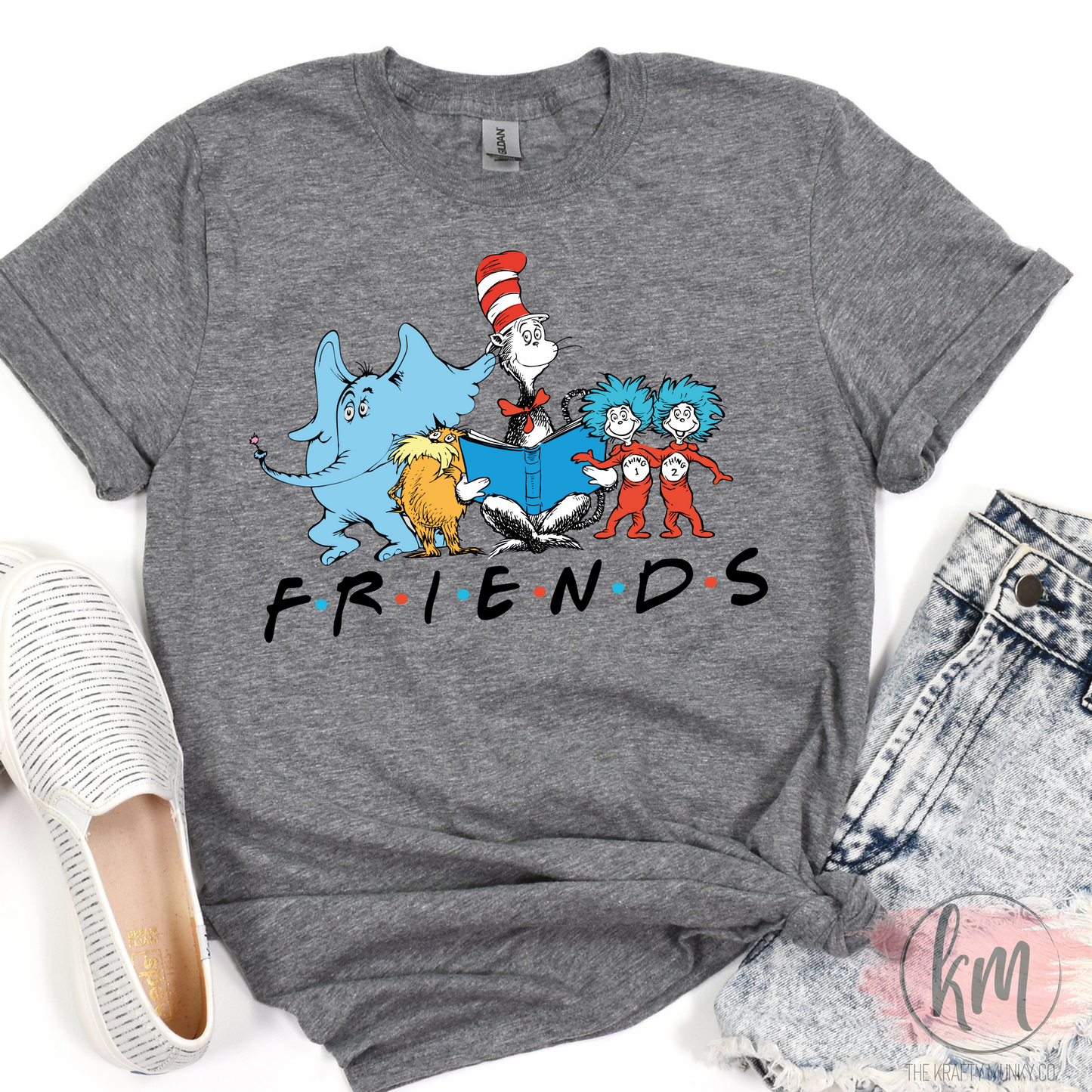 Read Across America, Seuss Day Friends T-Shirt