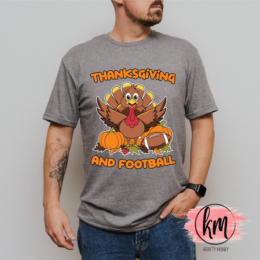 Fall DTF Print, Thanksgiving & Football