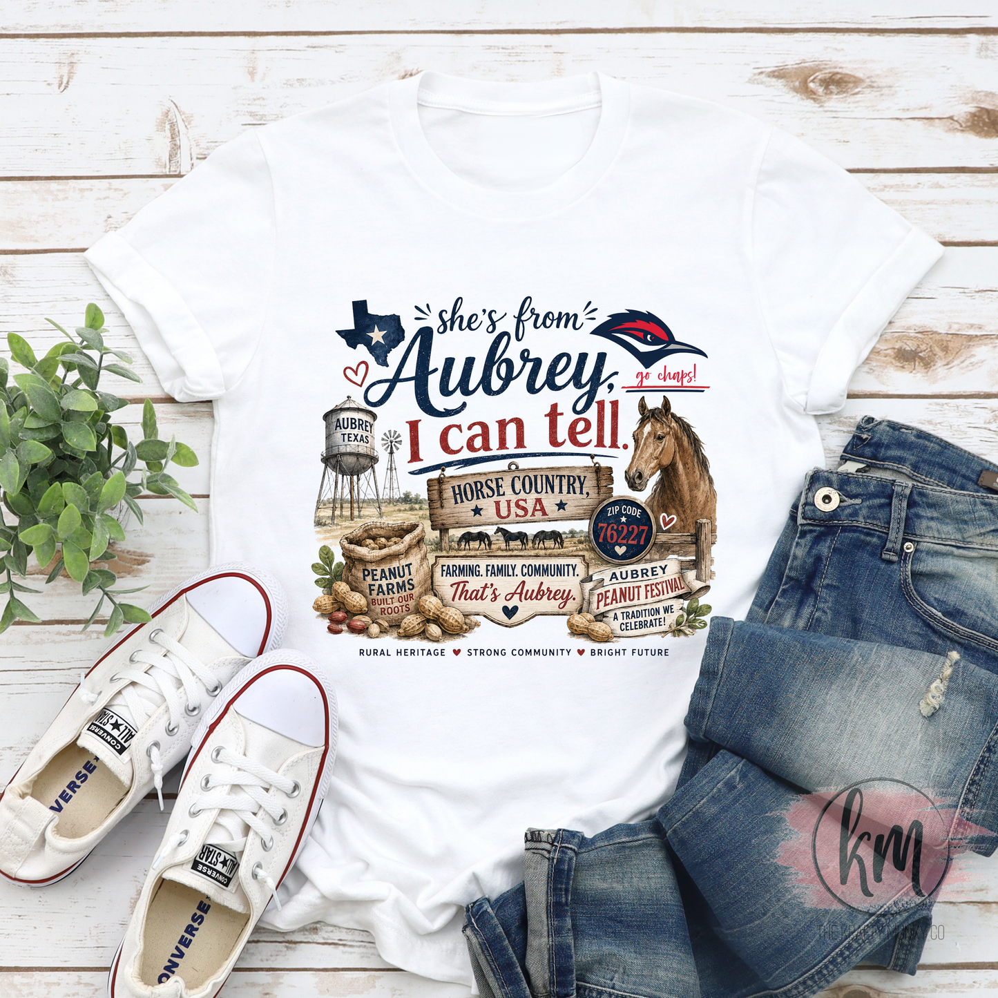 She's from Aubrey, I can tell shirt