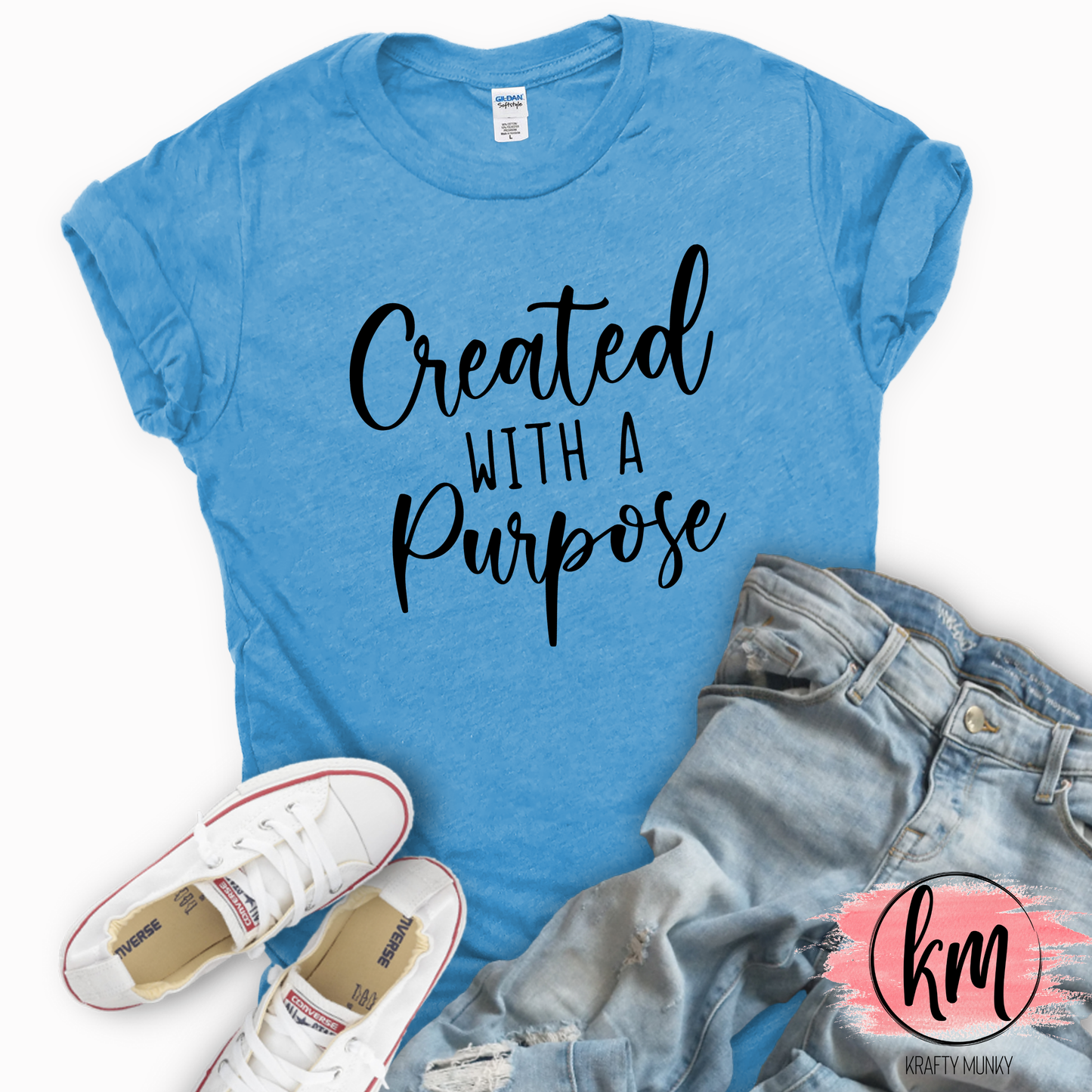 Created with a Purpose, Christian DTF Print