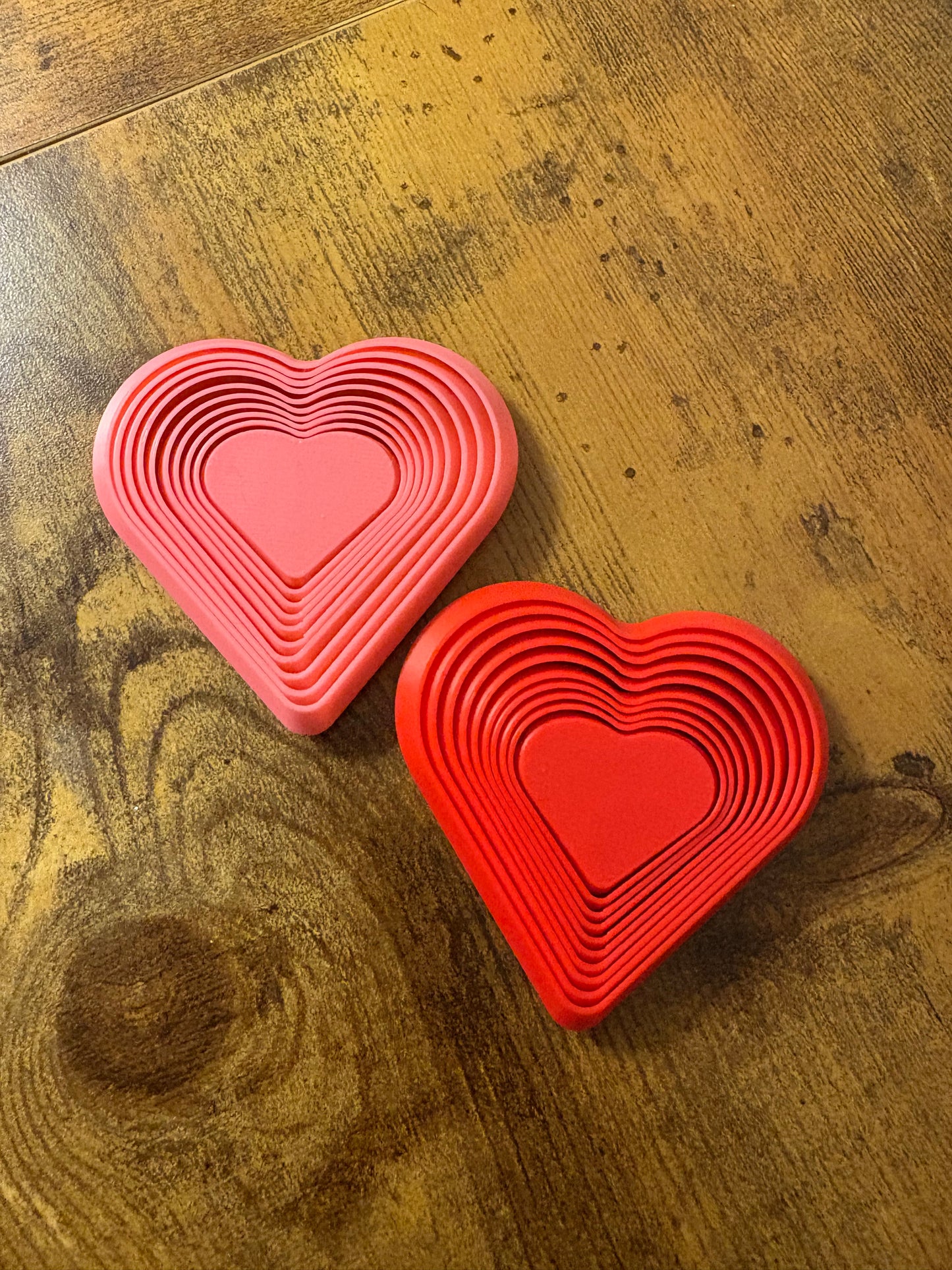 Heart-Shaped 3D-Printed Fidgets