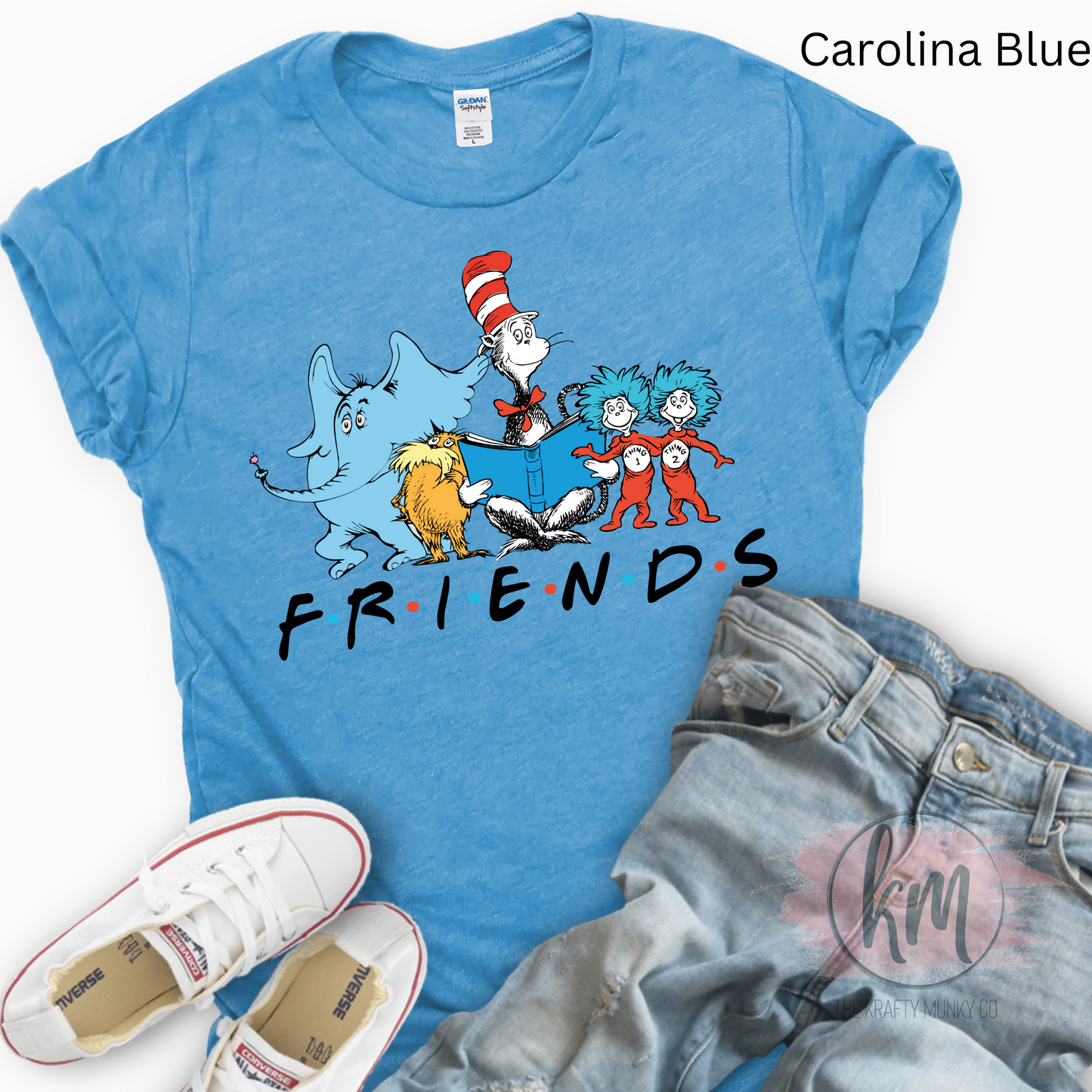 Read Across America, Seuss Day Friends T-Shirt