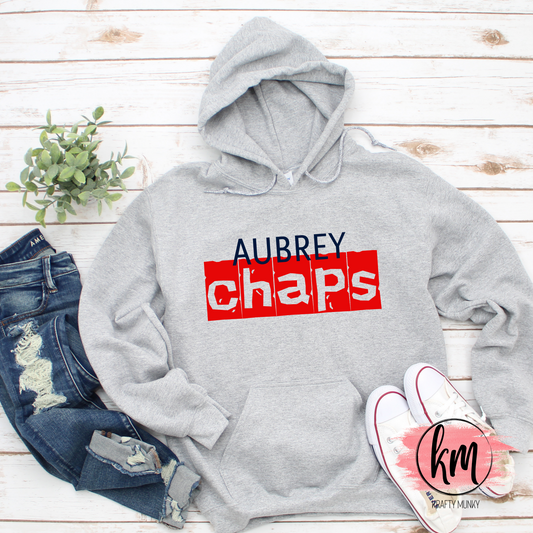 Aubrey Chaparrals School Spirit DTF Transfer, Ready to Press Design