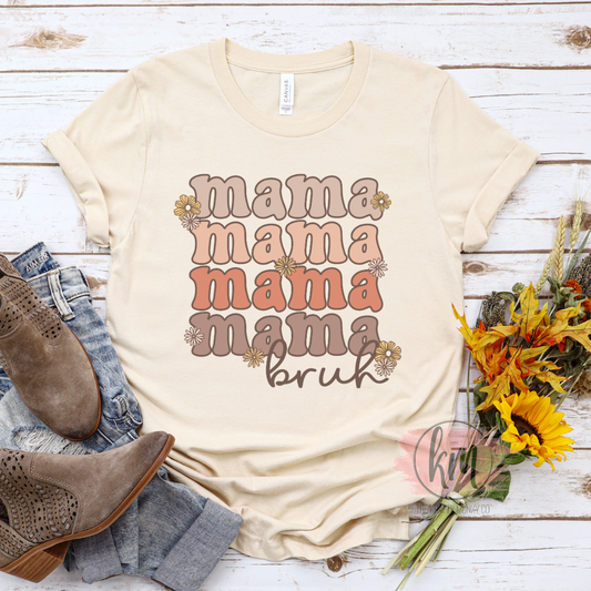 Distressed design Mama tshirt