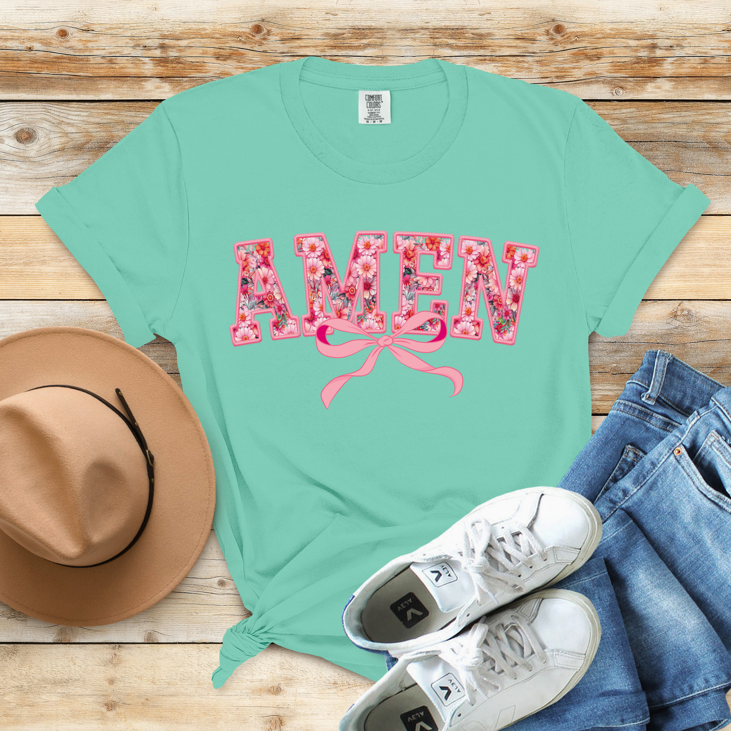 AMEN Comfort Colors T-Shirt, Christian Worship Tee