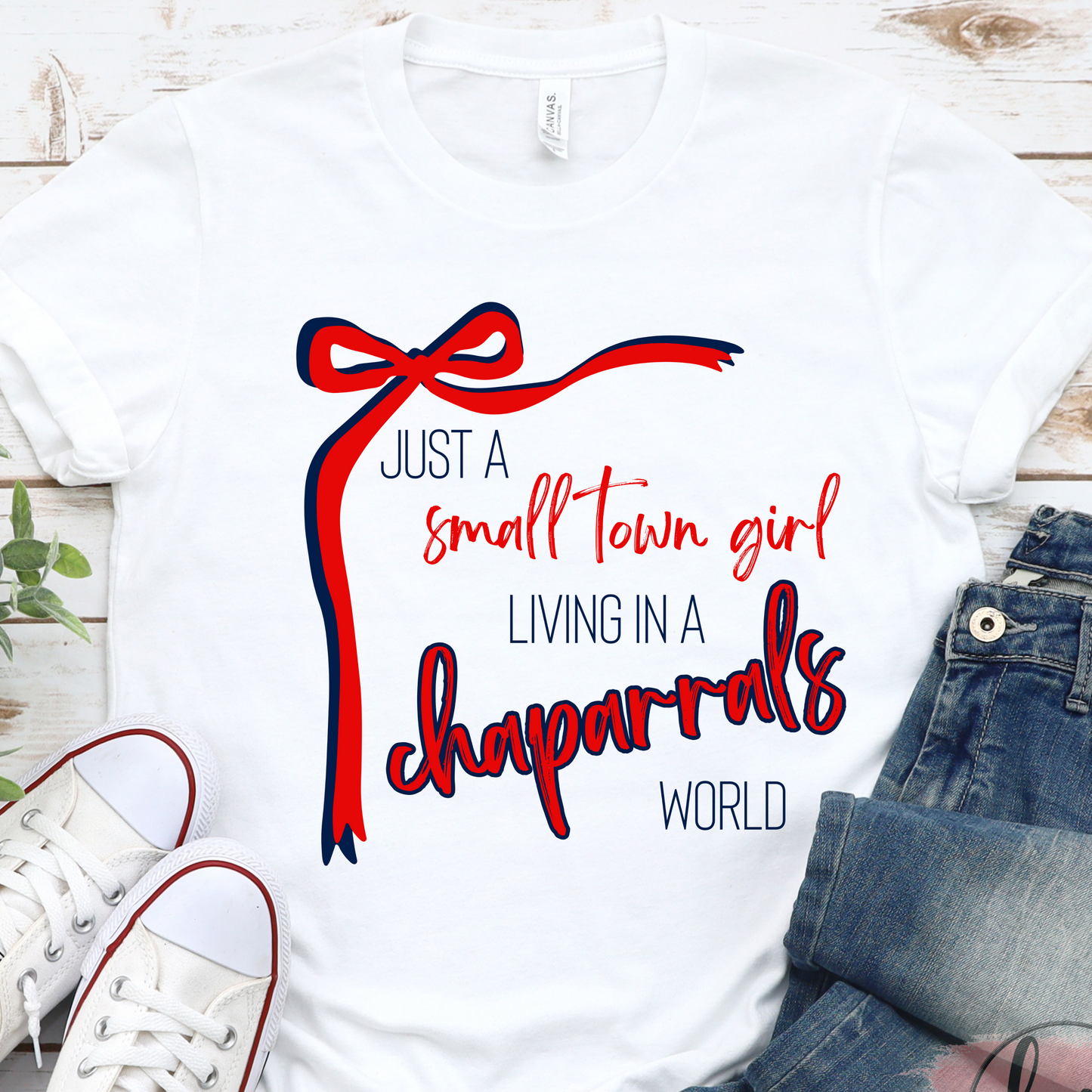 Small Town Girl in a Chaparrals World Tshirt