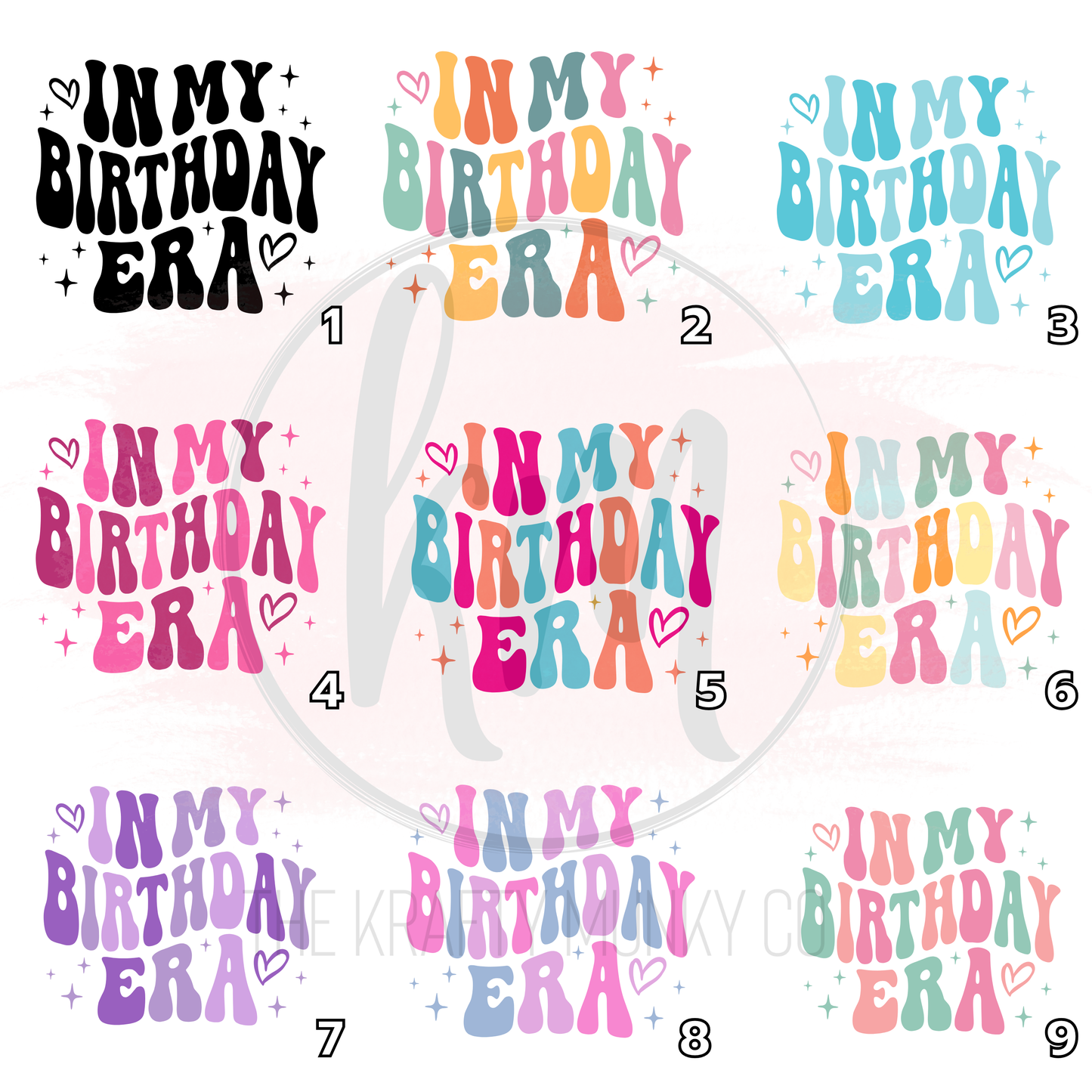 In My Birthday Era Graphic Tee, Trendy Birthday Party Shirt