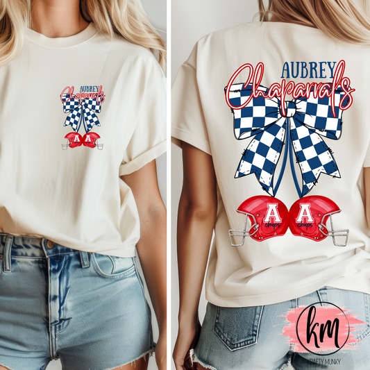 Cherry Design, Aubrey Chaps Football Design, DTF Transfer