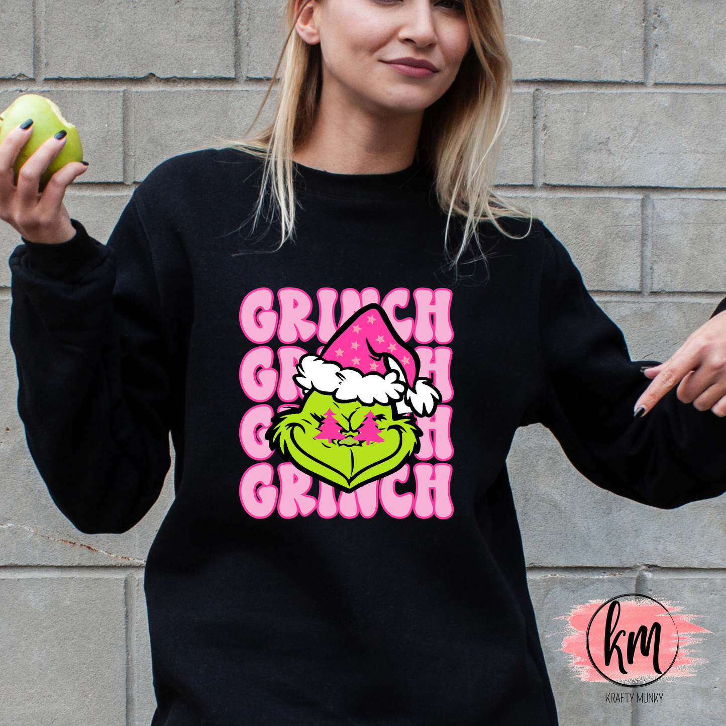 Grinch Christmas Sweatshirt, Funny Holiday Graphic Sweatshirt