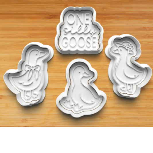 Goose-Themed 3D Printed Cookie Cutter Set